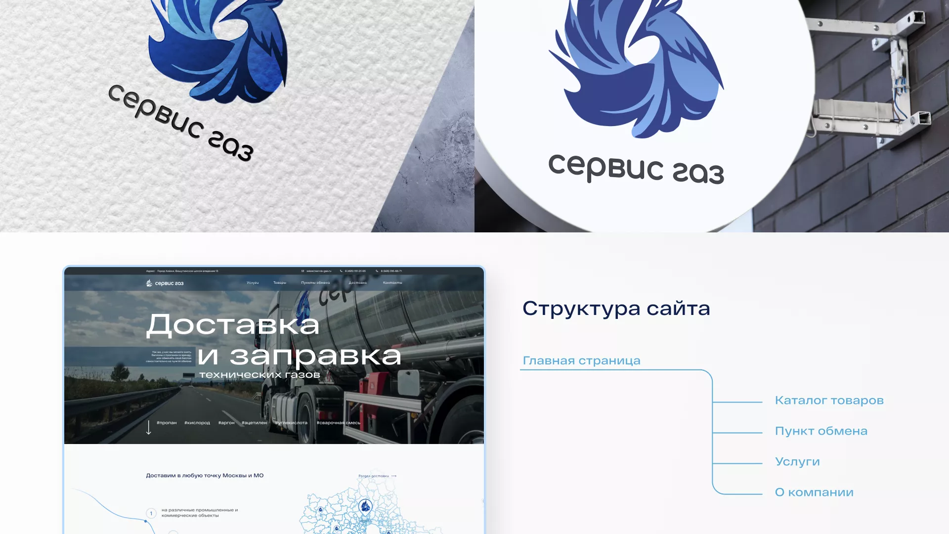 Создание сайта компании «Сервис газ» в Подольске
