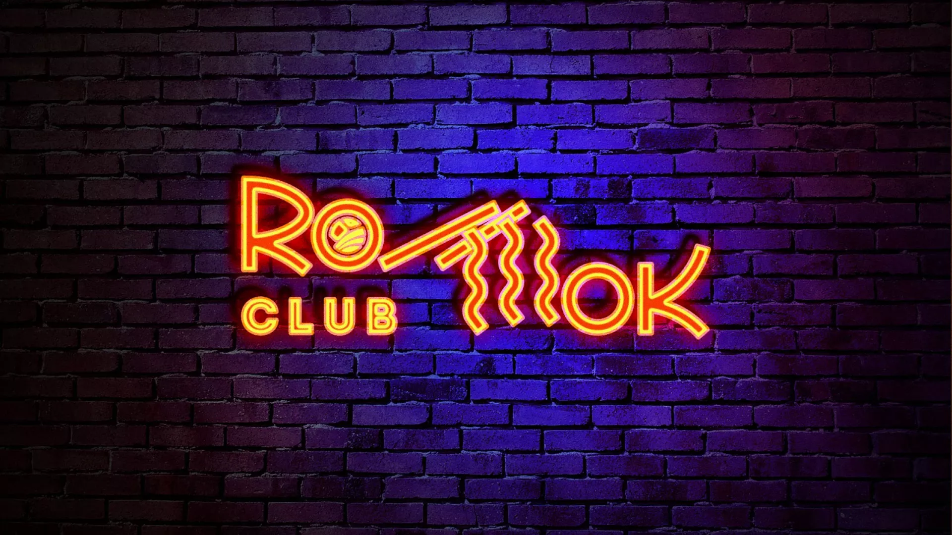 Разработка интерьерной вывески суши-бара «Roll Wok Club» в Подольске