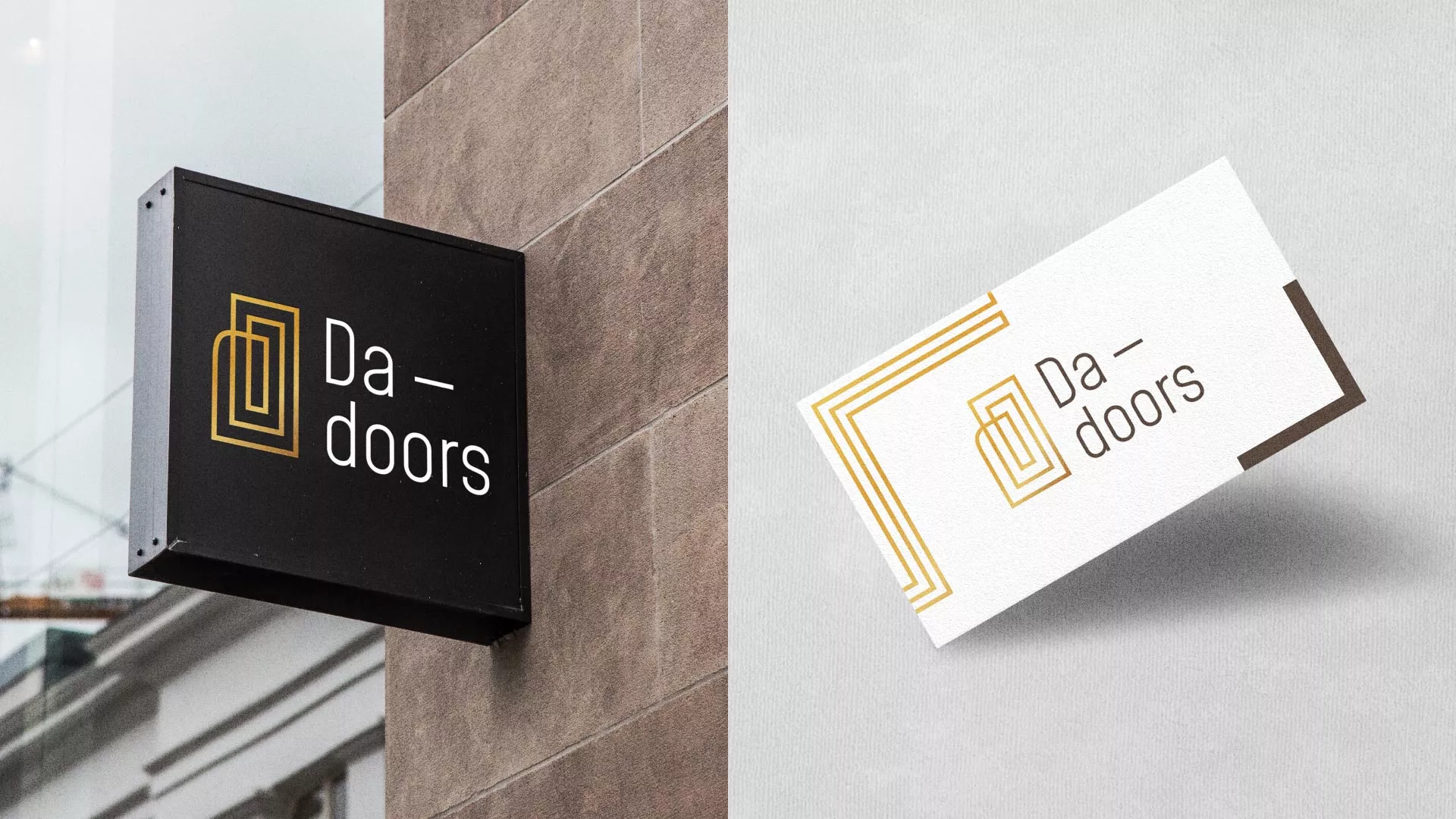 Разработка логотипа для компании «DA-DOORS» в Подольске